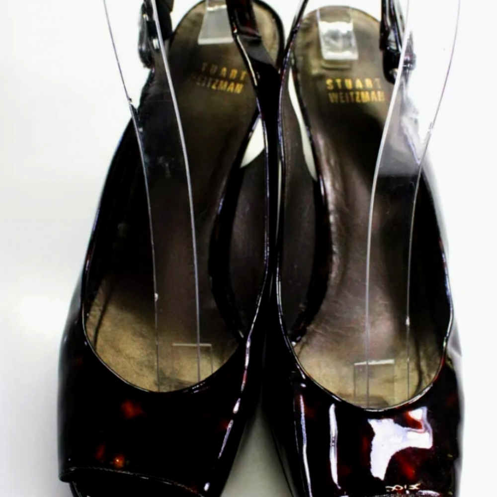 Stuart Weitzman brown wedge heels size 7